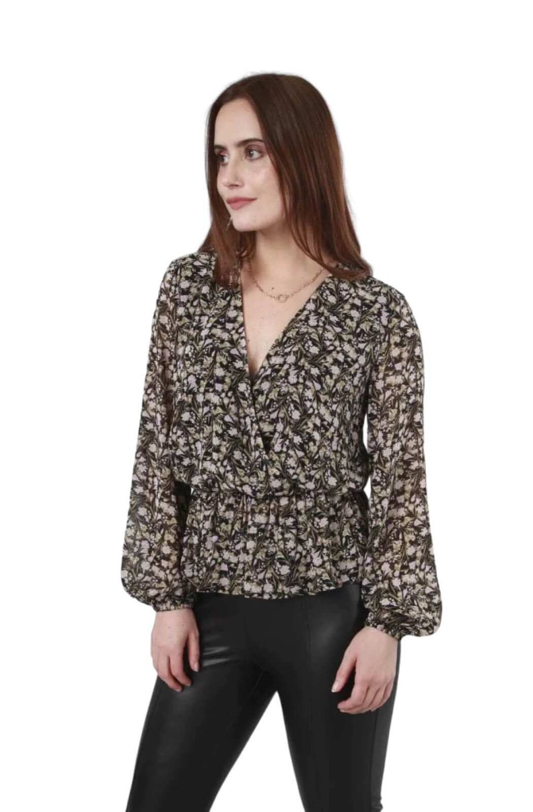 Blusa gasa floral