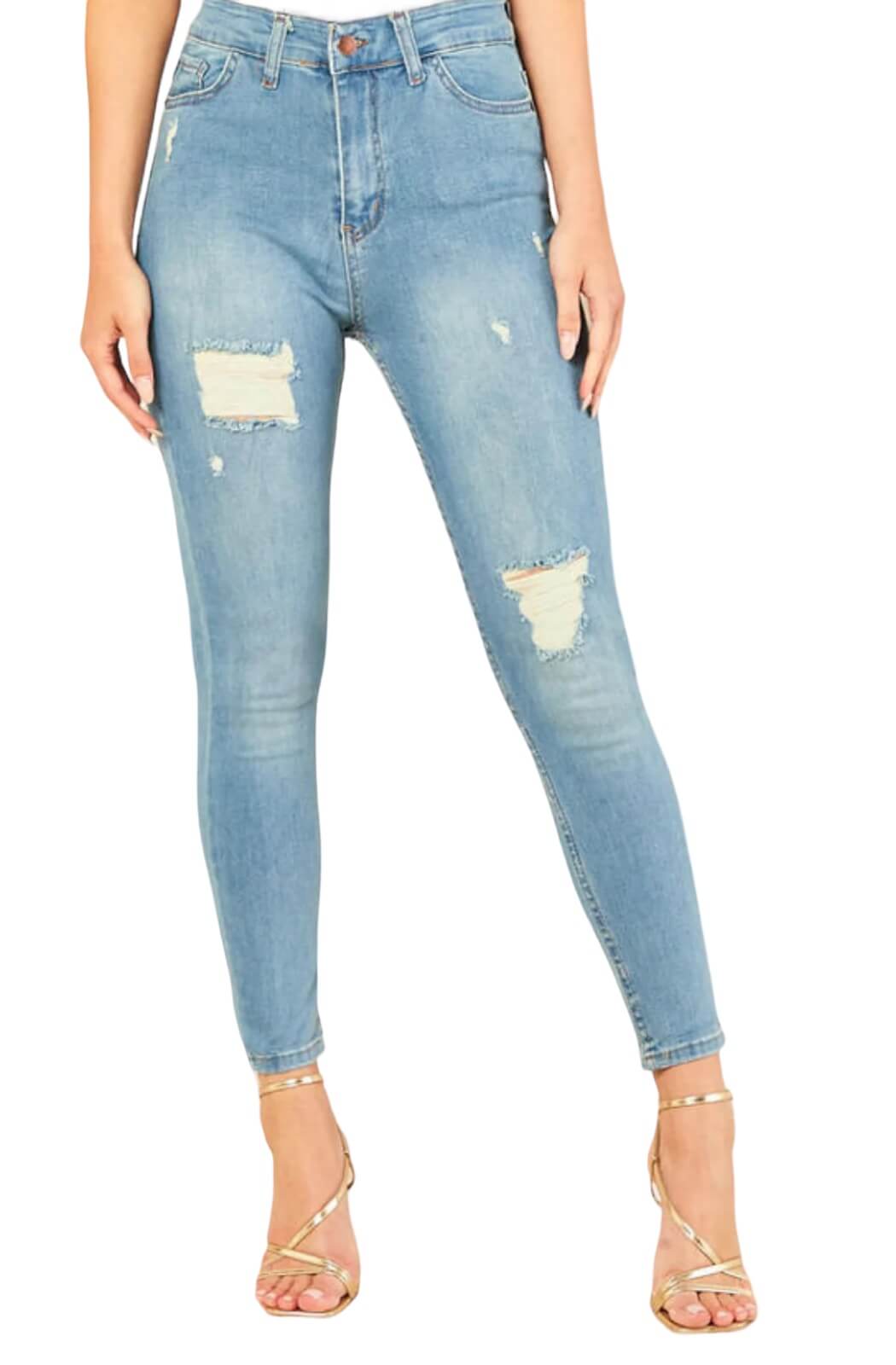 Jeans skinny azul claro