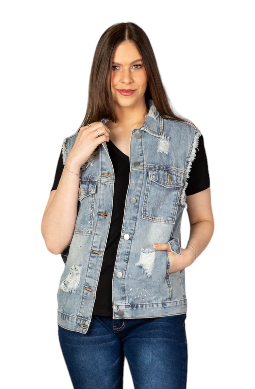 Chaqueta denim azul