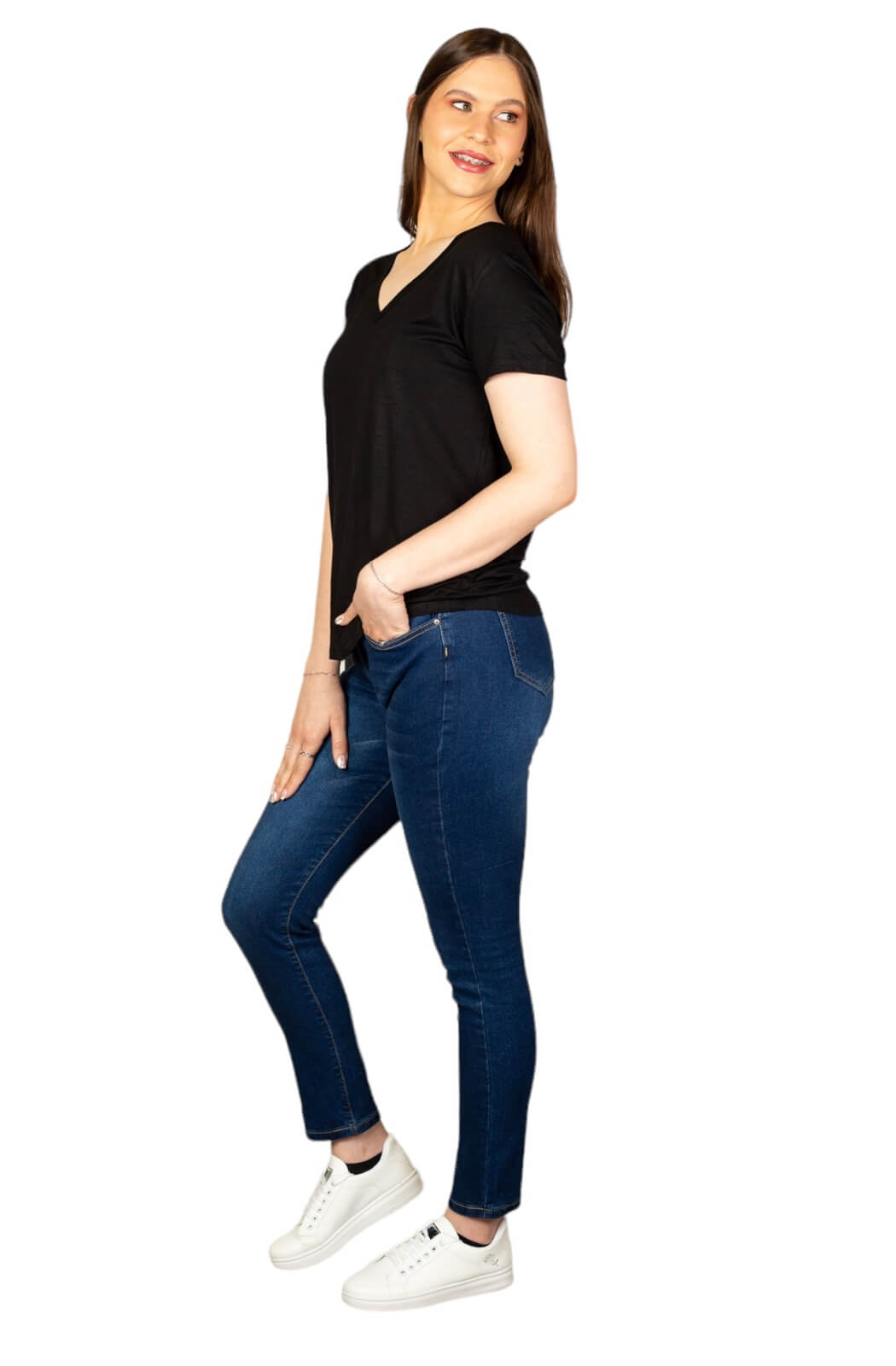 Jeans skinny azul