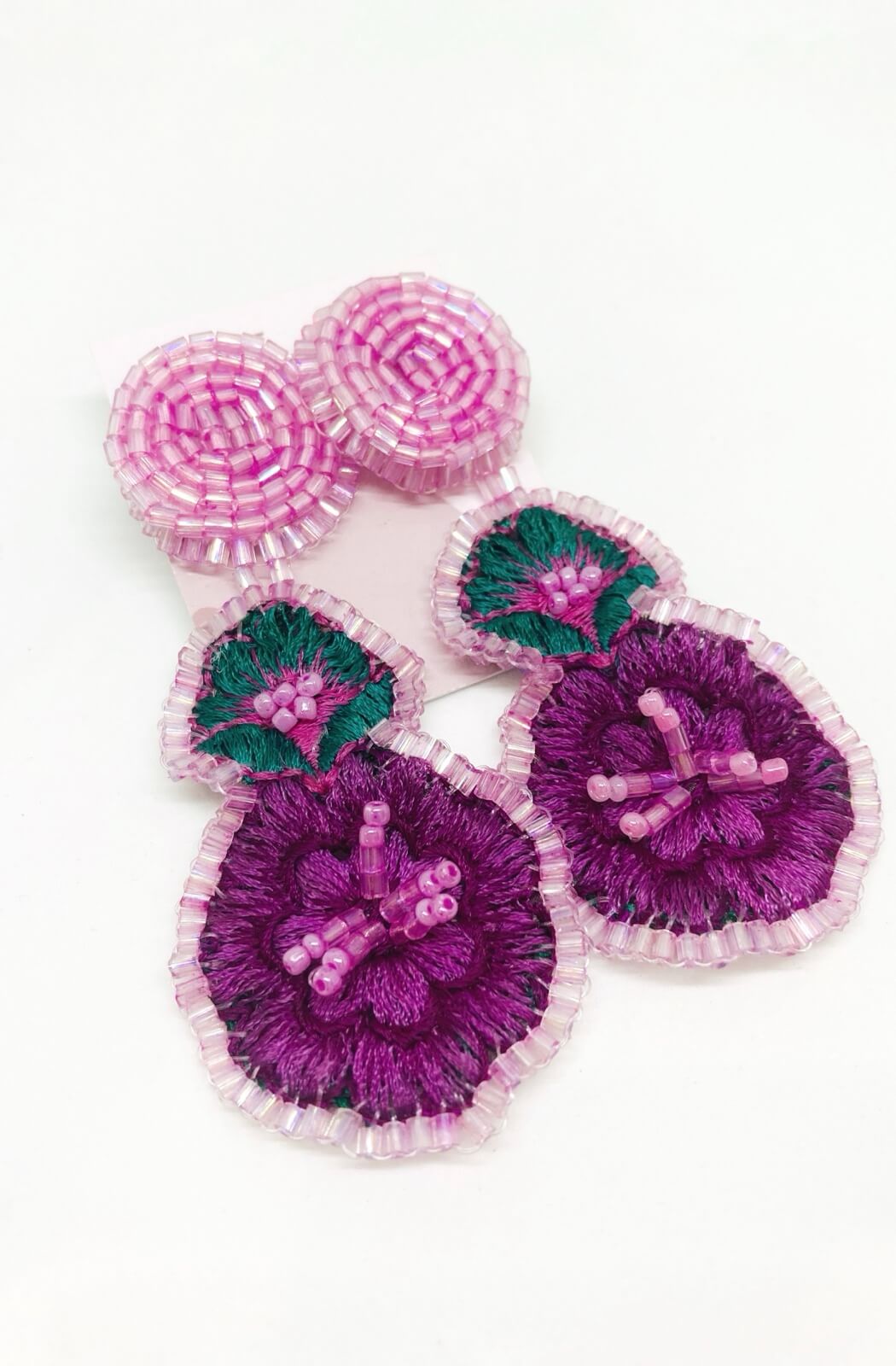 Maxi aros flores malva