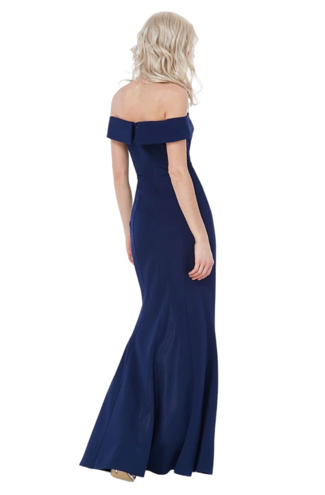 Vestido bardot navy