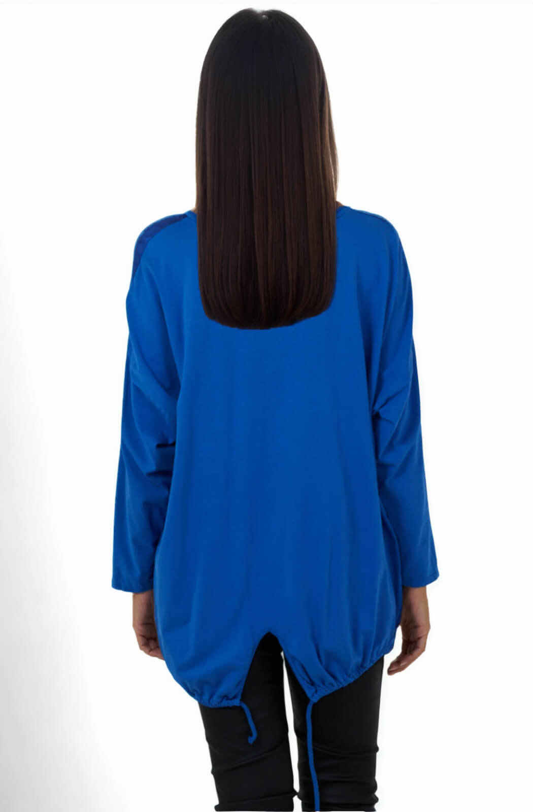 Blusa azul oversized corazones