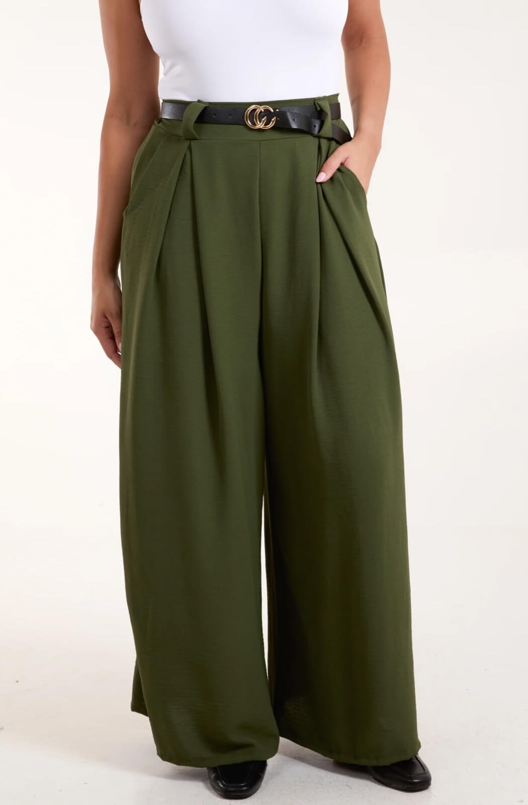 Pantalón ancho verde