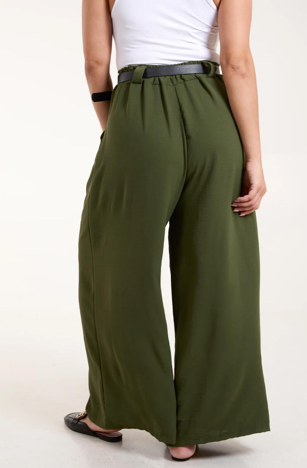 Pantalón ancho verde