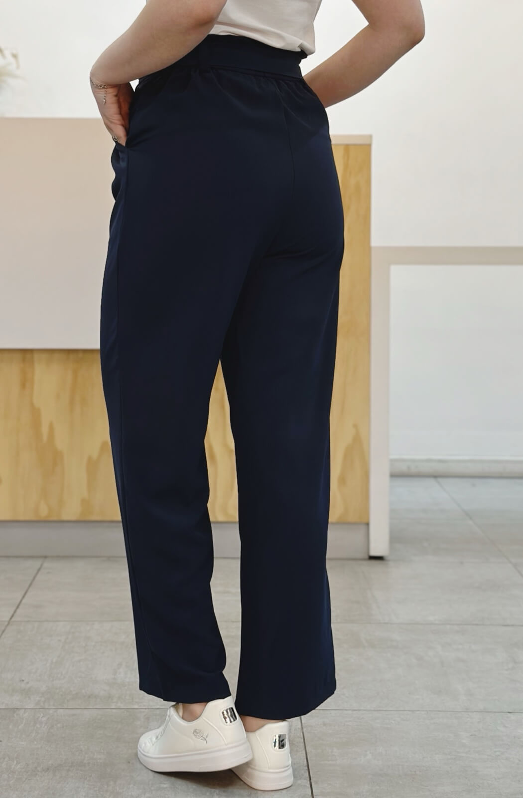 Pantalón con lazo navy